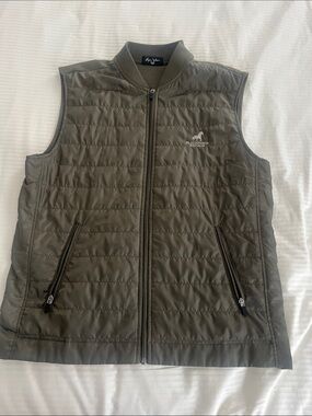 Black Horse Club Men's Olive Quilted Vest